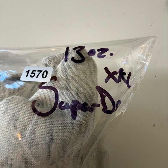 Superdry Orange Label XX-Large‎ V-Neck Knit Sweater Light Grey - Picture 7 of 7